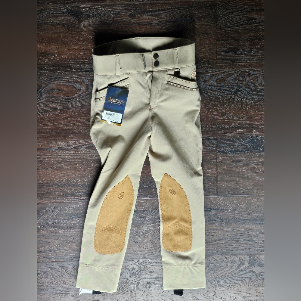 BNWT Ovation Child's Celebrity Jods Show Tan Size 8
